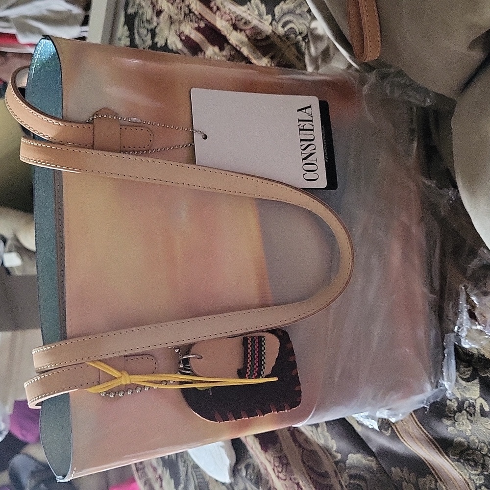 Consuela hp duo tote / wallet matching  largest  bag tagged Dust Cover Gift